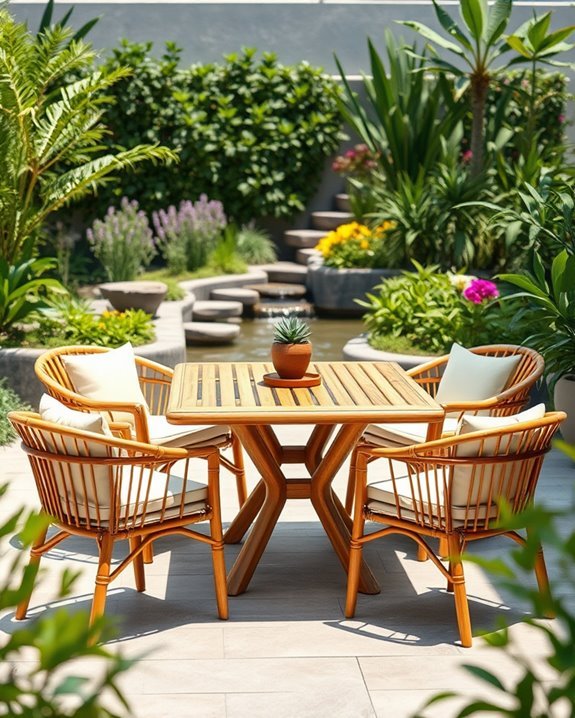 sustainable bamboo outdoor furniture