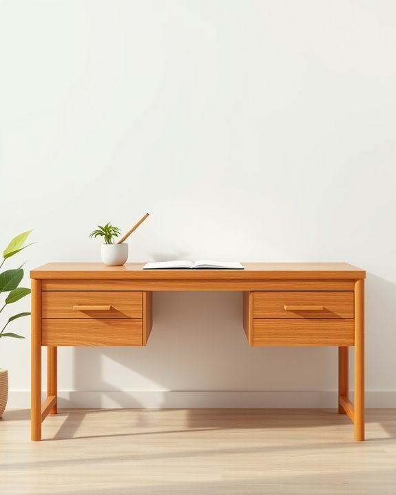 sustainable bamboo writing desk