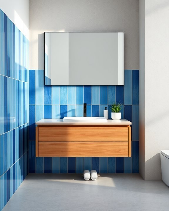 sustainable blue tile options