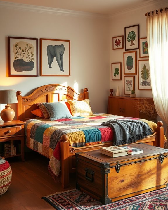 sustainable boho bedroom decor