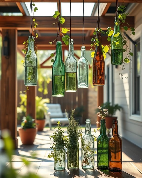 sustainable bottle garden planters