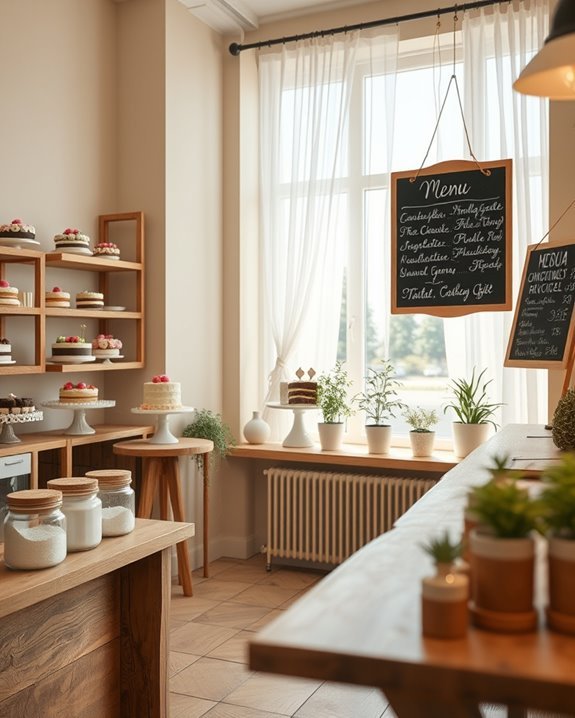 sustainable cake shop design