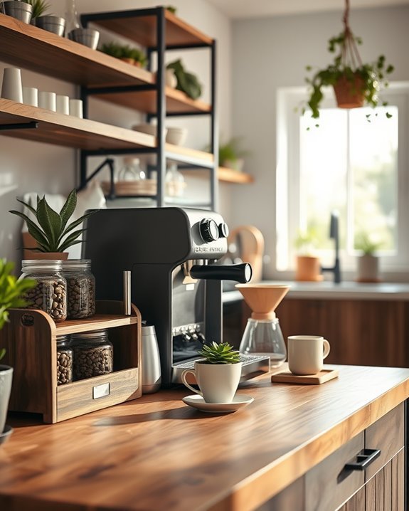 sustainable coffee bar design