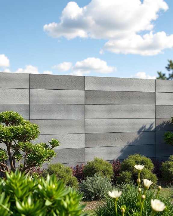 sustainable customizable concrete fences