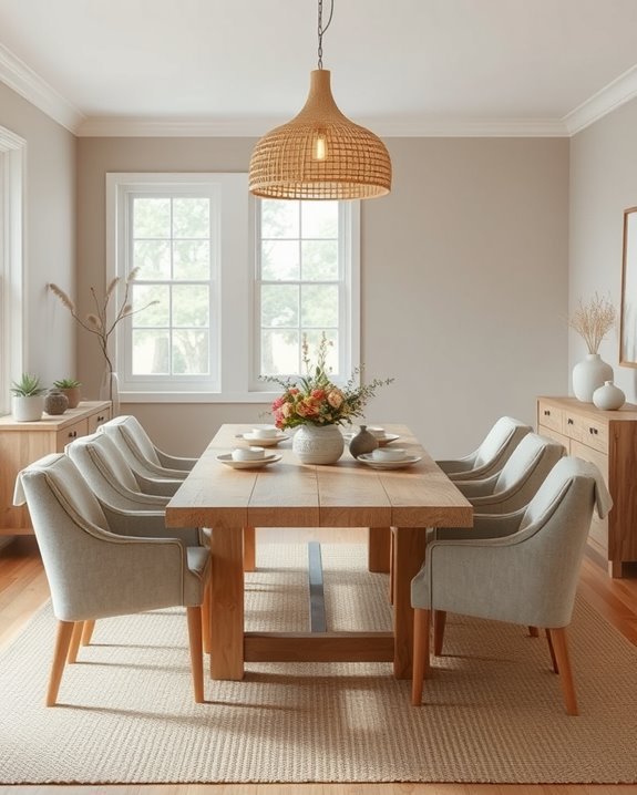 sustainable dining room materials