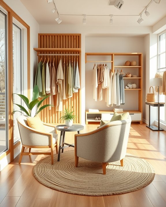 sustainable fashion shop design