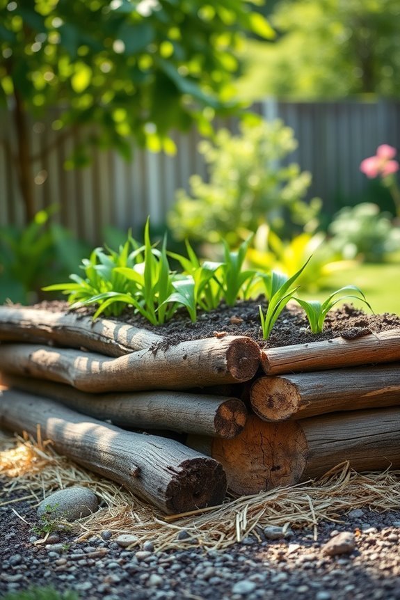 sustainable garden bed technique