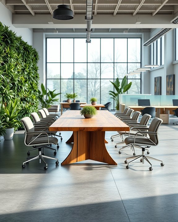 sustainable office design materials