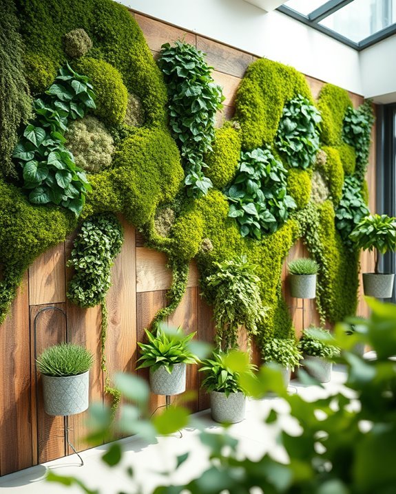 sustainable recycled green walls