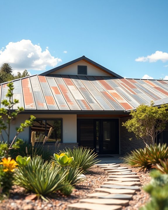 sustainable recycled metal roofing
