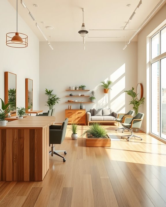 sustainable salon design elements