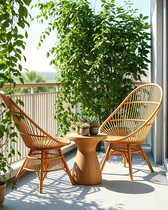 sustainable stylish bamboo chairs