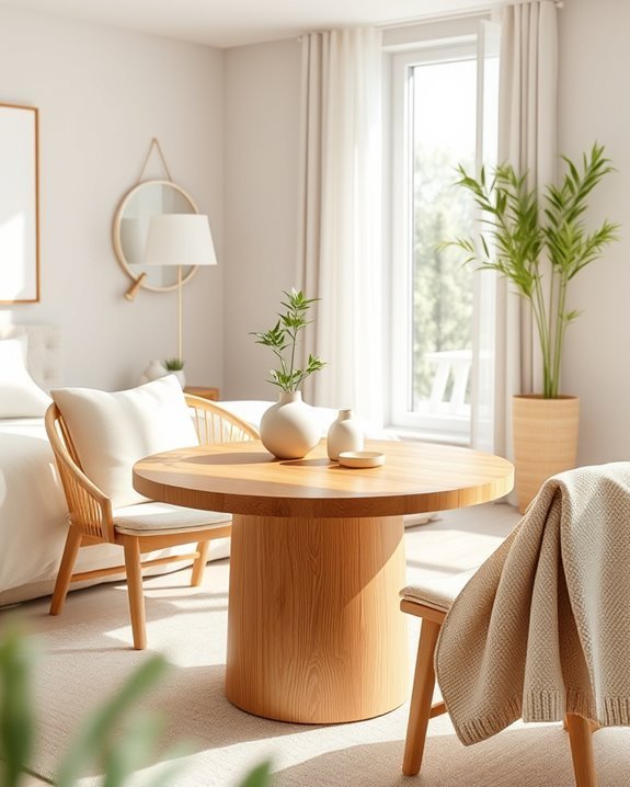 sustainable stylish bamboo tables