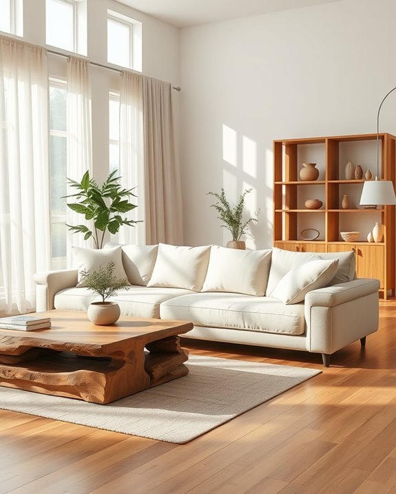 sustainable vibrant living room