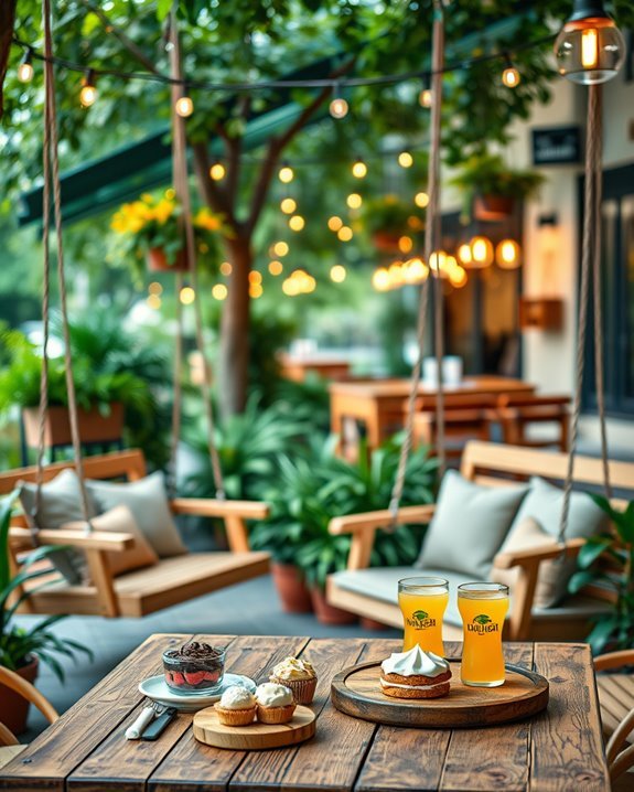 swinging dining experience fun