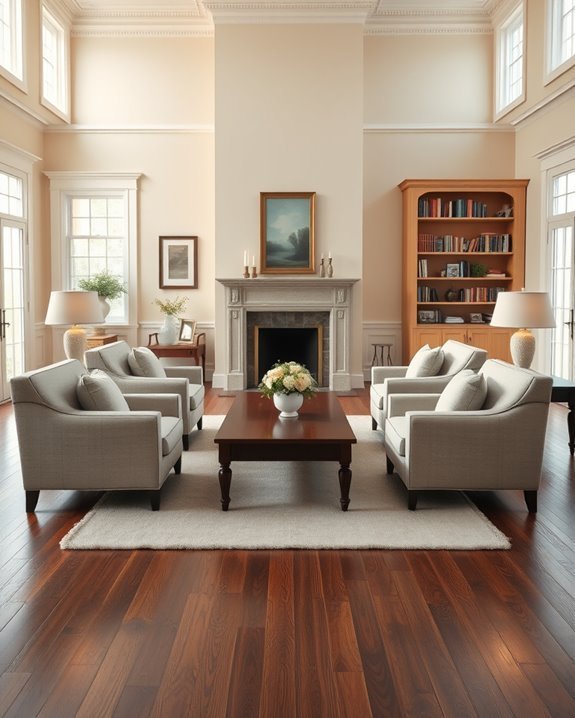 symmetrical furniture arrangement harmony