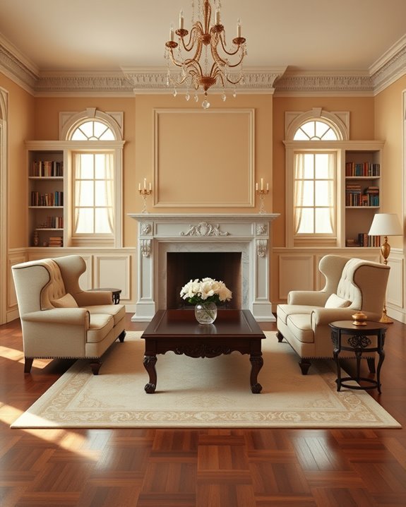 symmetrical furniture arrangement techniques