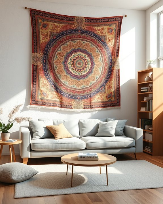 tapestries enhance apartment decor