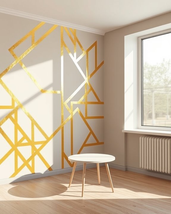 taping furniture shapes creatively