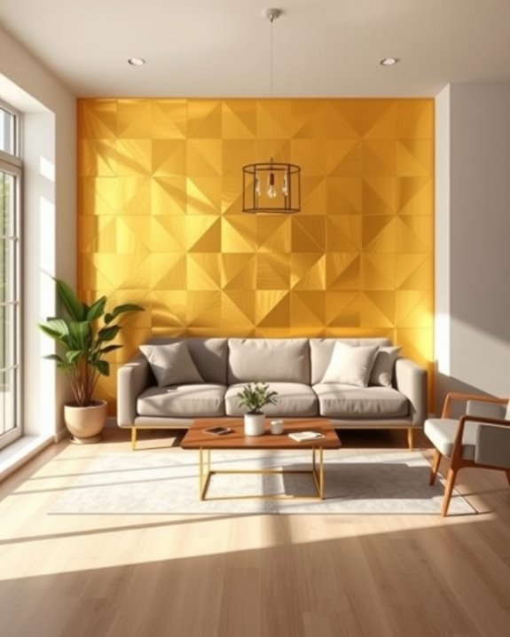 temporary decor with tape