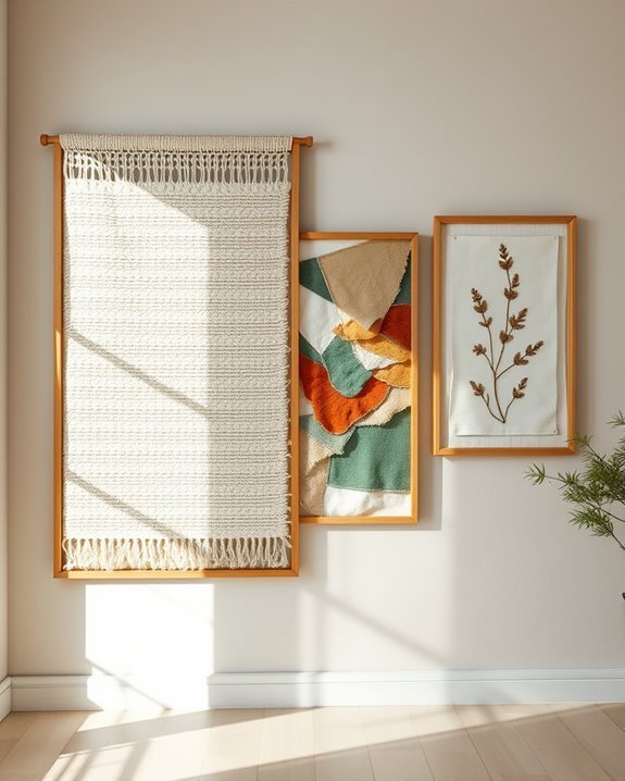 textile art wall transformation