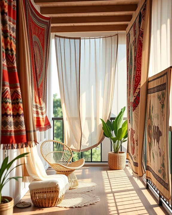 textile photo display decor