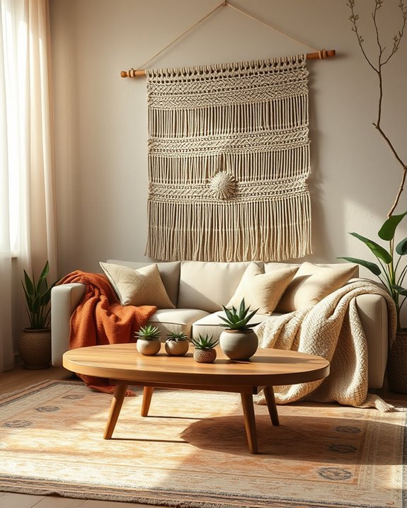 textured boho wall treatments