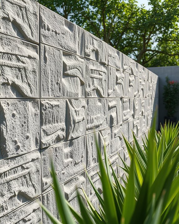 textured concrete block charm