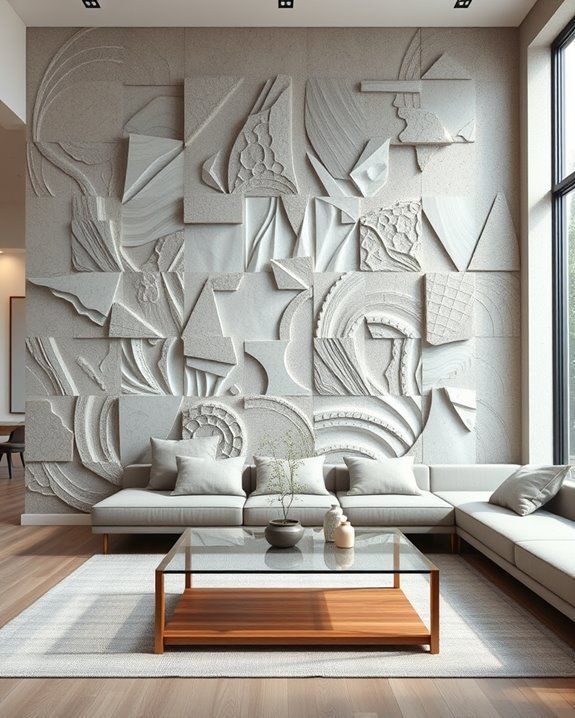 textured concrete wall transformation