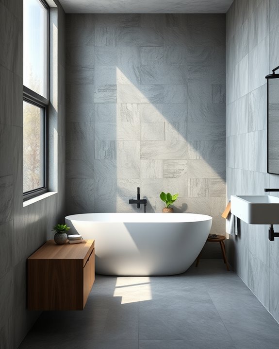 textured concrete with color