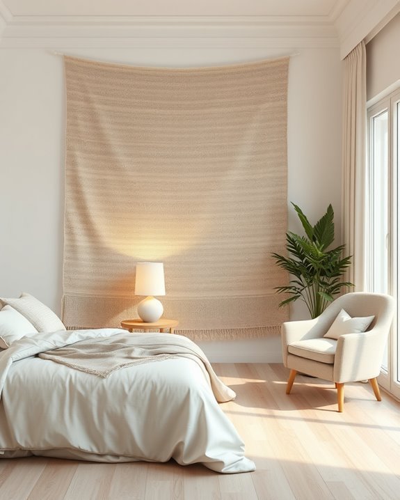 textured fabric wall art