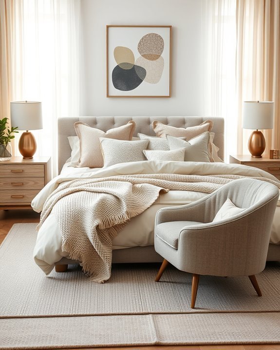 textured fabrics enhance decor
