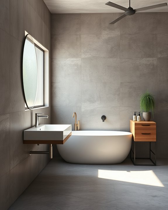 textured finishes elevate bathrooms