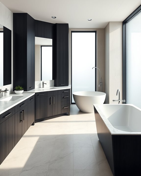 textured finishes enhance cabinets