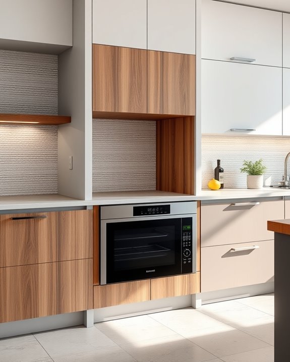 textured finishes enhance kitchens
