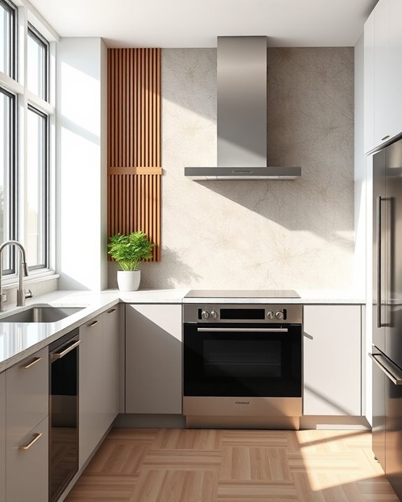 textured finishes enhance kitchens