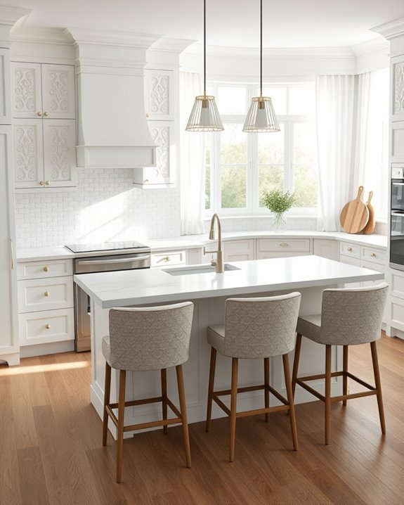 textured finishes enhance kitchens