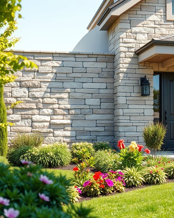 textured stone wall elegance