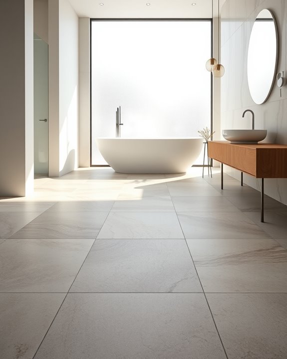 textured tiles enhance bathrooms