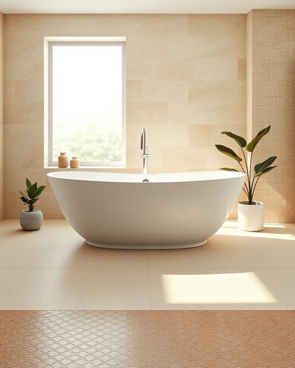 textured tiles enhance safety