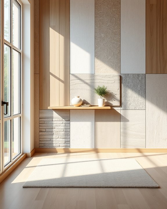 textured wall panels enhance aesthetics