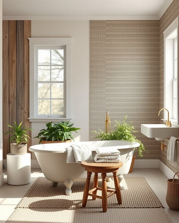 textured wallpaper and panels