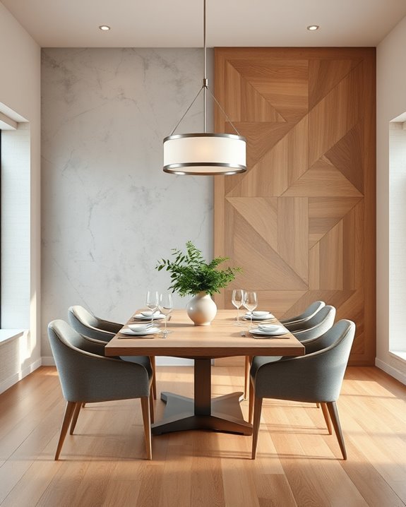 textured wallpaper and panels
