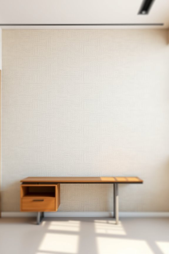 textured wallpaper enhances acoustics
