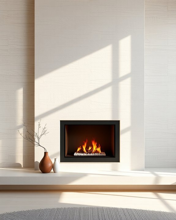 textured wallpaper enhances depth