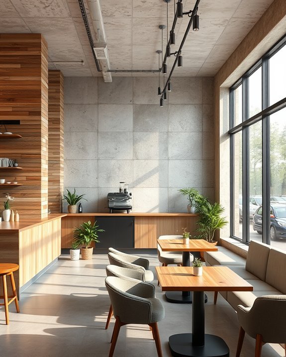 textured walls enhance ambiance