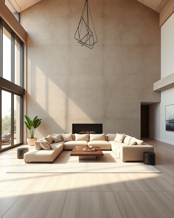 textured walls enhance living space