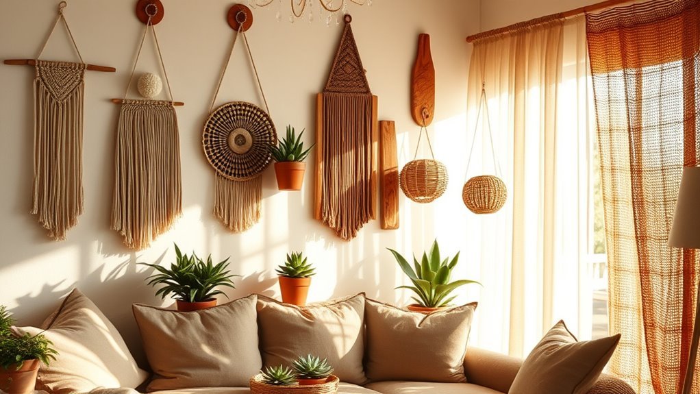 textured warm earthy decor