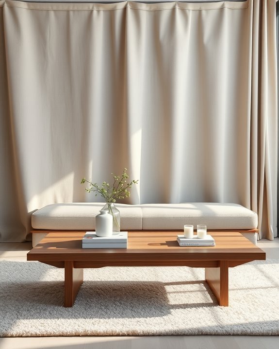 textured warm fabric walls