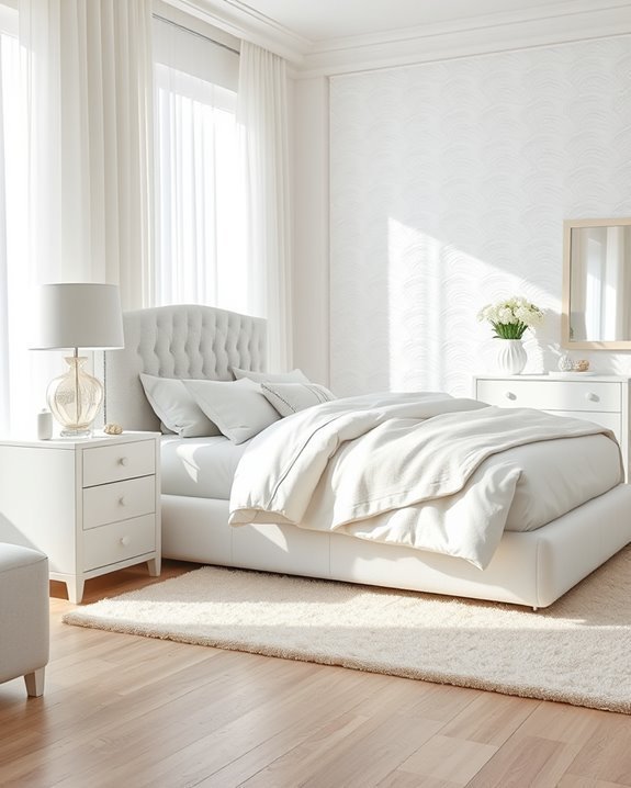 textured white furniture elegance